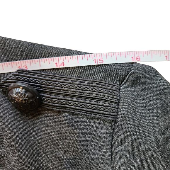 Torrid fitted military jacket gray heather size L - Picture 8 of 11